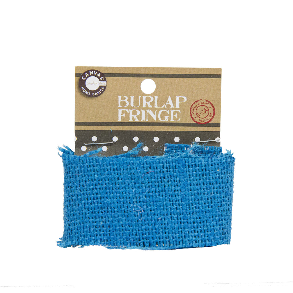Burlap Fringe - Teal