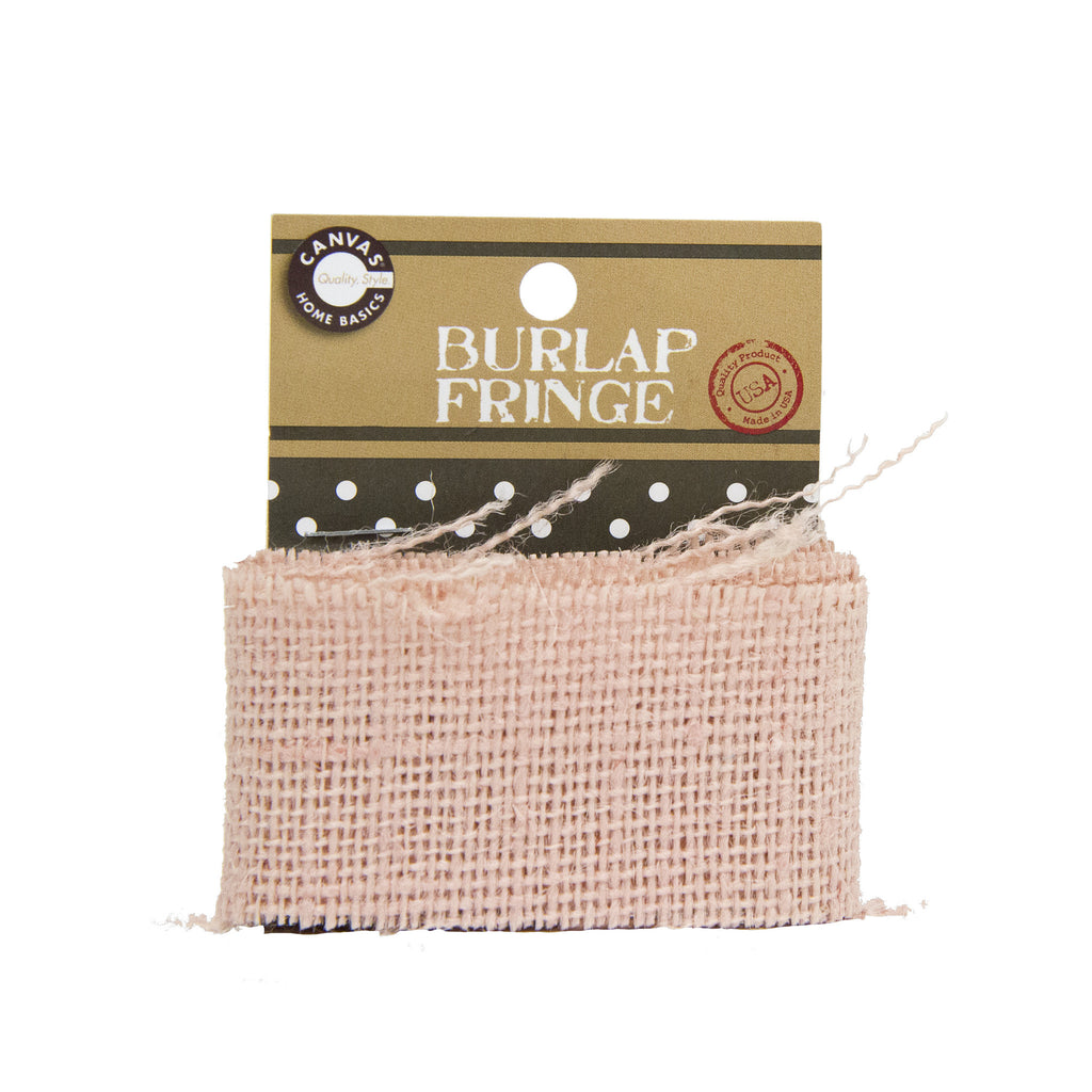 Burlap Fringe - Light Pink