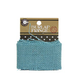 Burlap Fringe - Aqua