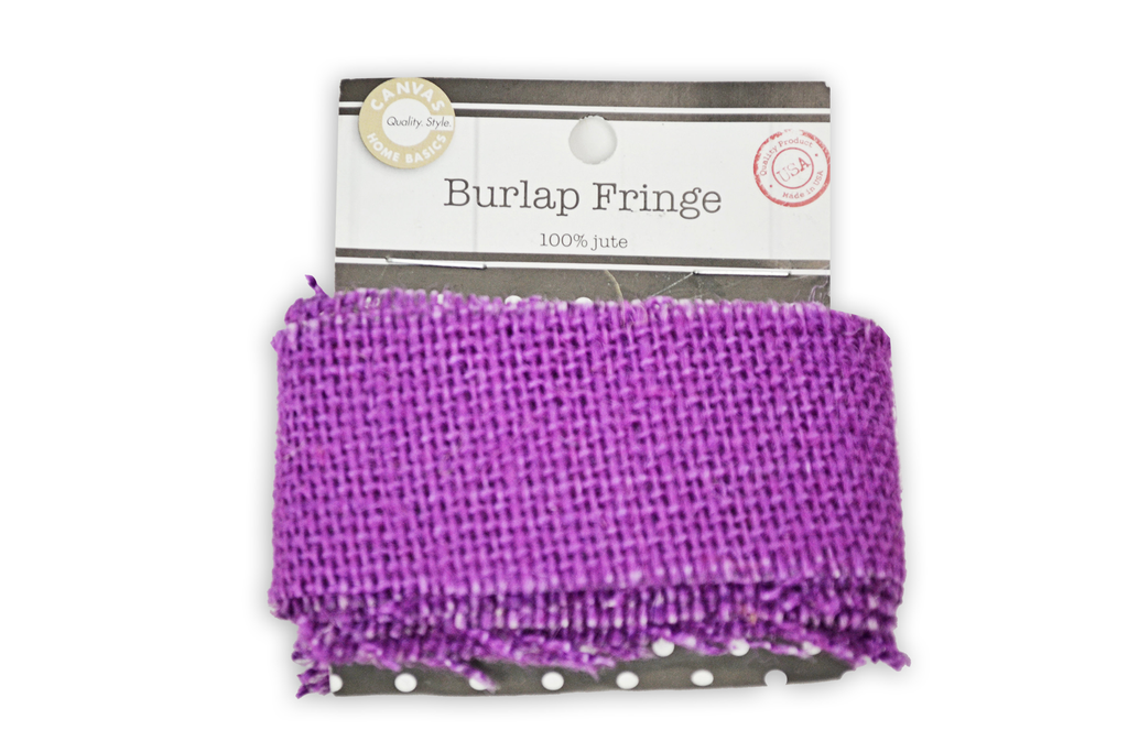 Burlap Fringe - Purple