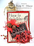 Fabric Panel - Farmhouse Christmas 13x17