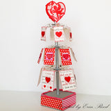 Red and Ivory Mini Dot Rev Paper