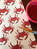 Ship to Shore: Crabs on Ivory 12x12 Paper