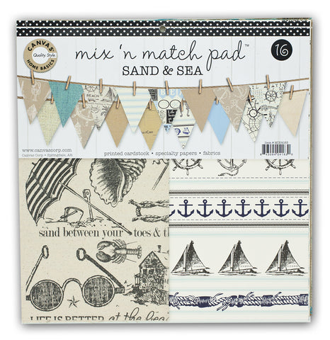 Mix and Match Pad: Sand and Sea