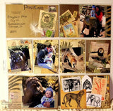 Black and Kraft Postcard Paper