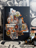 Vino and Ale:  Black and Kraft Corkscrew Paper