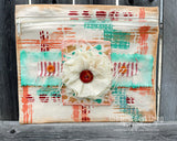 Burlap Flower - Ivory