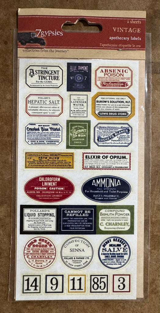 Apothecary Labels - VINTAGE