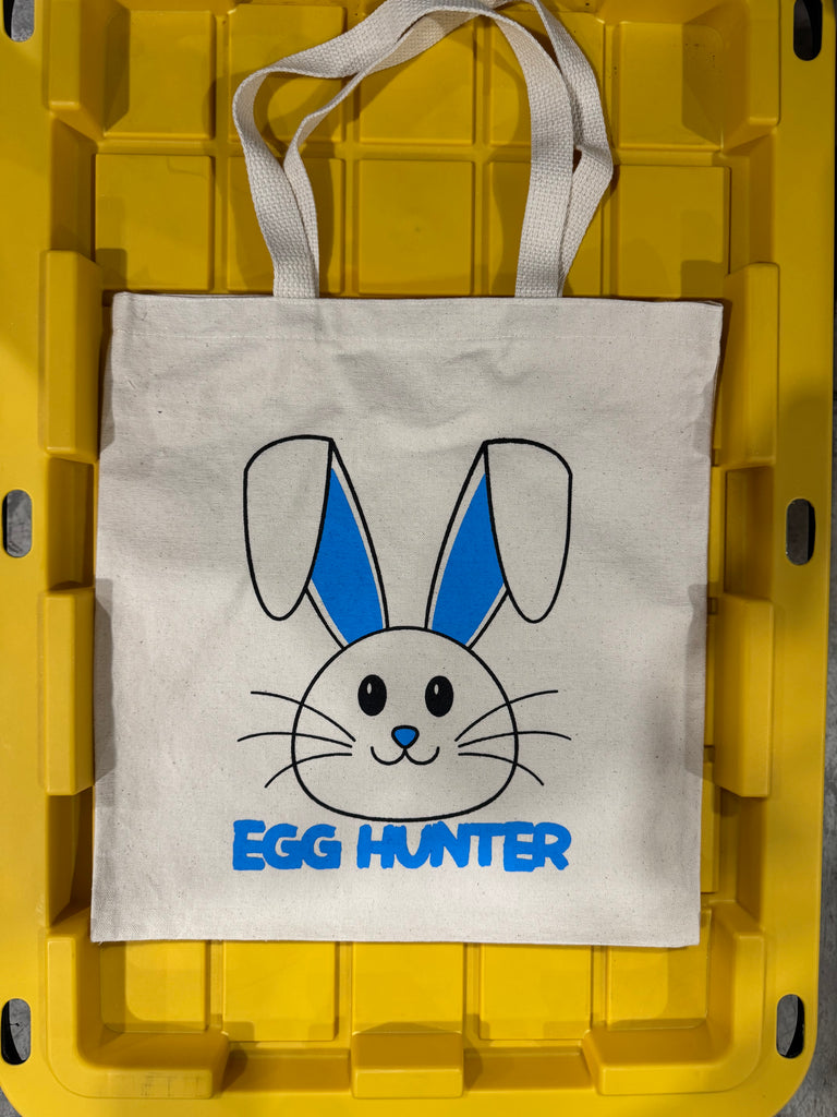 Easter Tote Bag (Blue - Egg Hunter)