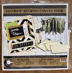 Favorite Recipes Canvas Book Kit