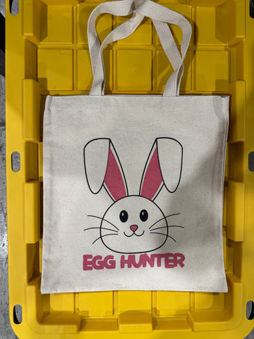 Easter Tote Bag (Pink - Egg Hunter)