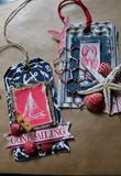 Nautical: Navy and Ivory Anchor Paper
