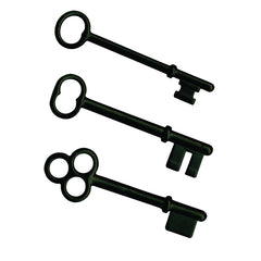 7gypsies Antique Black Keys (Set of 3)