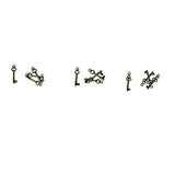 7gypsies Miniature Keys Antique Silver Metal