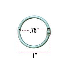 Binding Rings - Small Chrome – 1320LLC