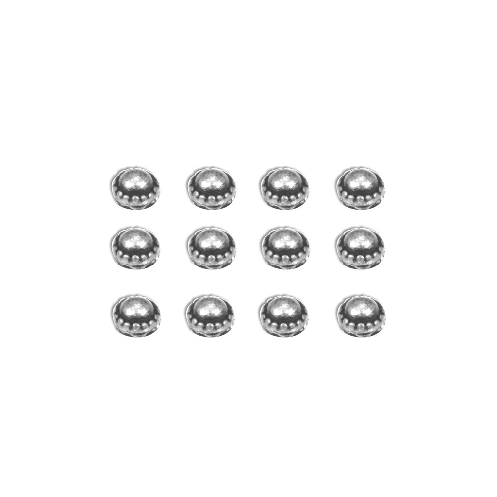 7gypsies Studs: Dome: Antique Silver