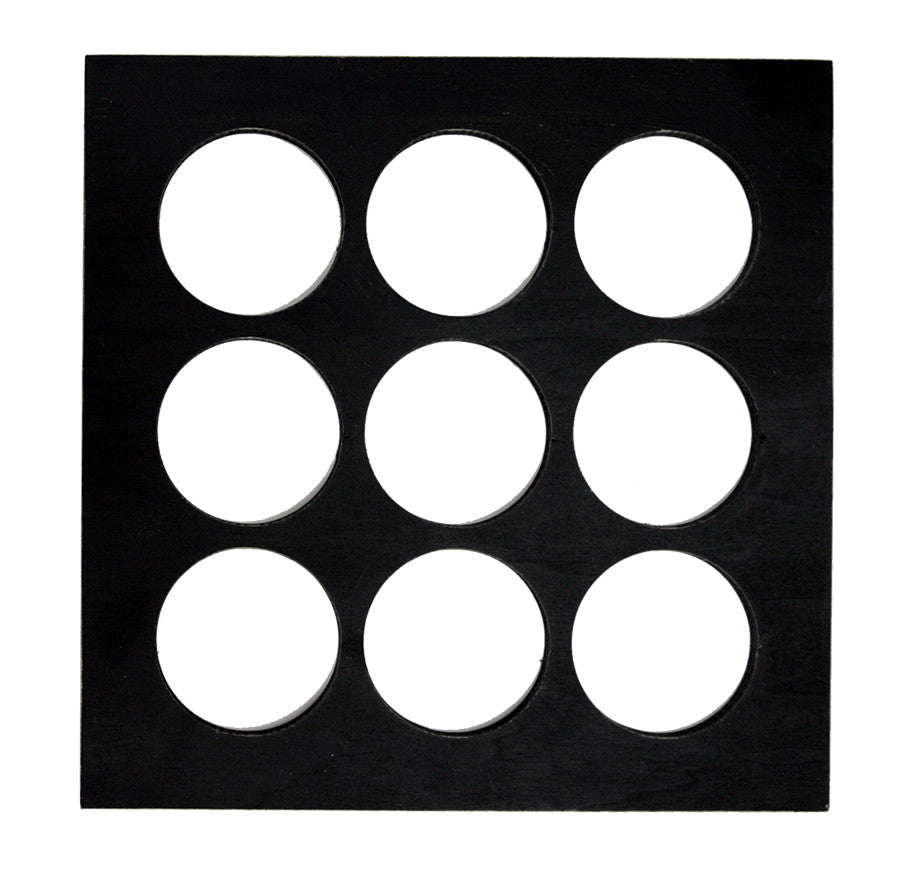 7gypsies 8x8 Shadowbox Insert: Rounds: Black