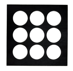 7gypsies 8x8 Shadowbox Insert: Rounds: Black