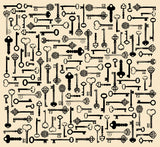 7gypsies Collage Tissue Creme Keys