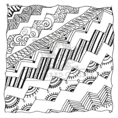 Tattered Tangles Paper: Chevron