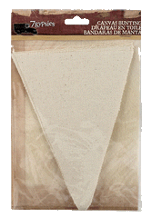 Canvas Bunting -  6 pieces