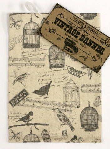 7gypsies Vintage Canvas Banner - Birds