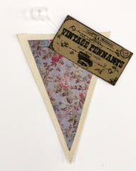 7gypsies Vintage Pennant - Tea Roses