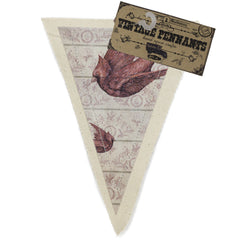 7gypsies Vintage Pennant - Red Bird