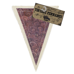 7gypsies Vintage Pennant - Venetian Marbling