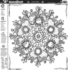 Tattered Tangles - Color Wheel Paper