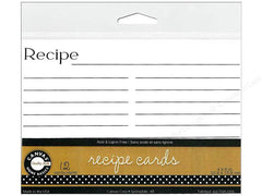 Recipe Cards White (12 pieces)