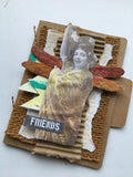 ATC Artist Trading Cards (pack of 4) - Burlap