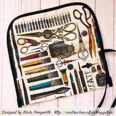 Printed Canvas Brush Holders