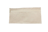 Canvas Bag - Zipper Tote Bag Front Zipper - Canvas