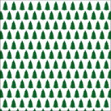 Hunter Green and White Trees Paper