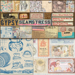 7gypsies Gypsy Mixed Media Pad - Gypsy Seamstress