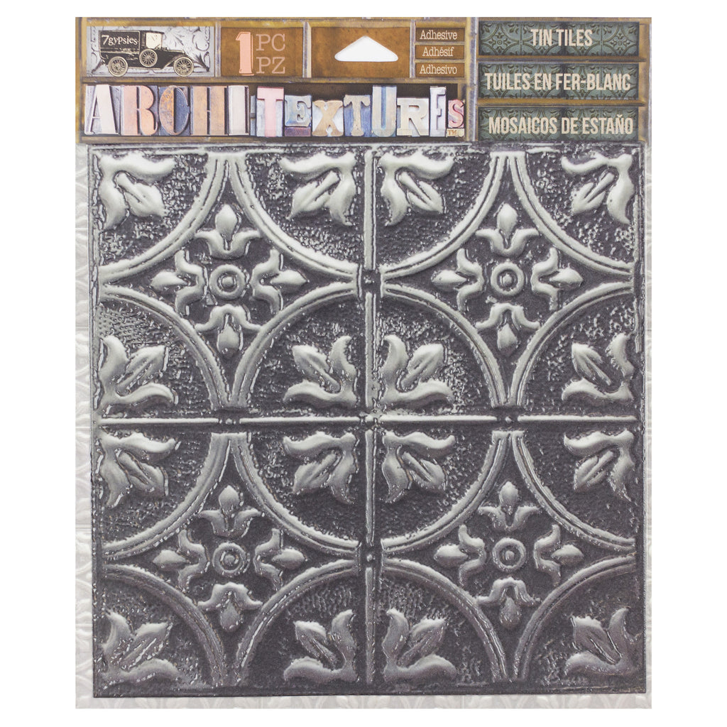 Architextures™ Tin Tile - Tarnished Silver