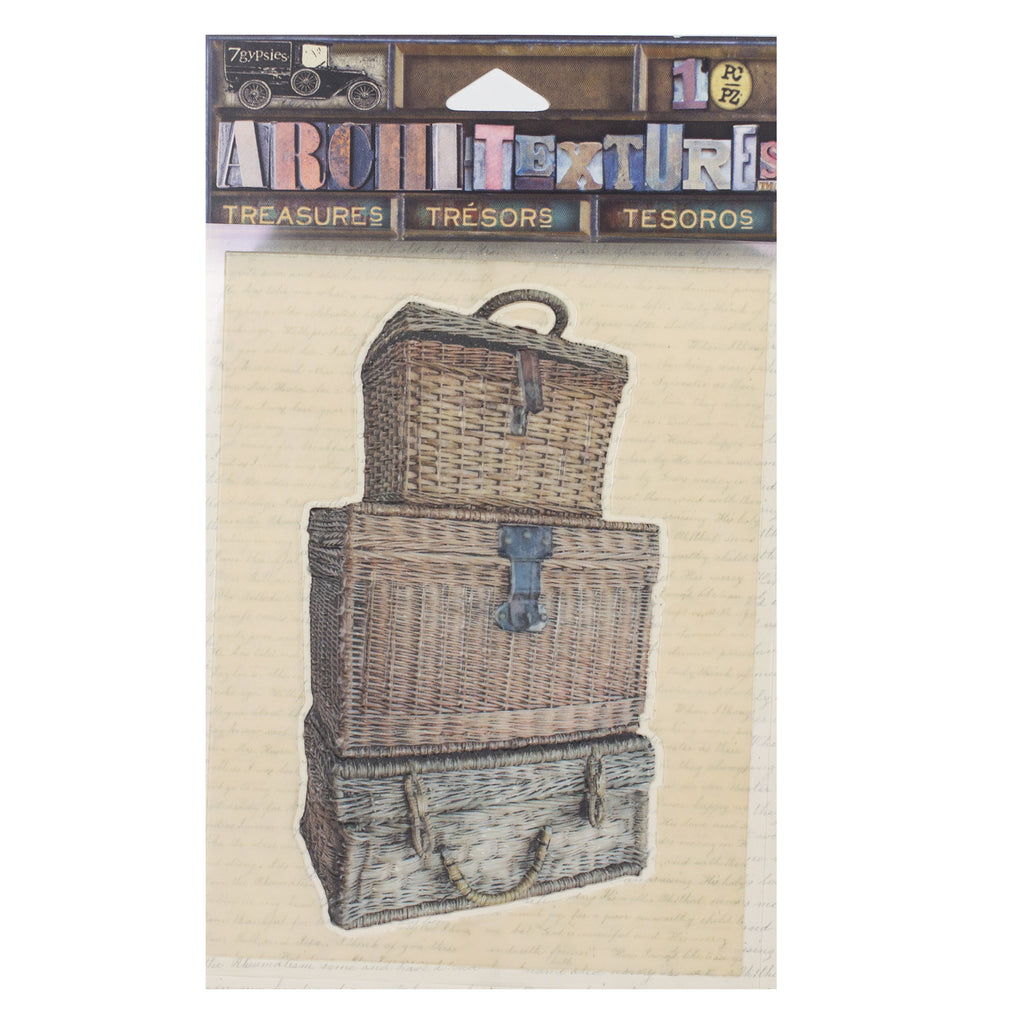 Architextures™ Treasures - Stacked Wicker Trunks