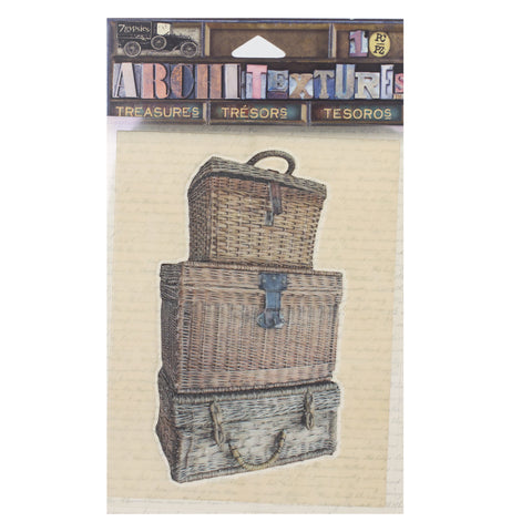 Architextures™ Treasures - Stacked Wicker Trunks