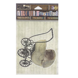 Architextures™ Treasures - Wicker Baby Carriage