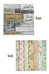 Architextures™ 12x12 Paper - Market Signs