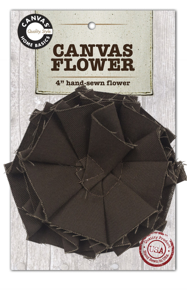 Canvas Flower - Chocolate
