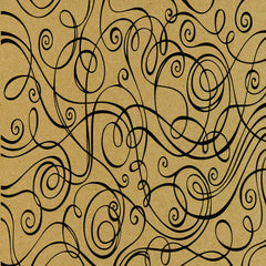 Printed Cardboard 12x12 Sheet - Swirls