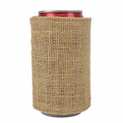 Burlap Koozie Blank