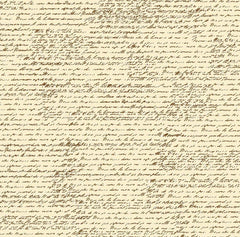 Chocolate and Ivory French Script Paper