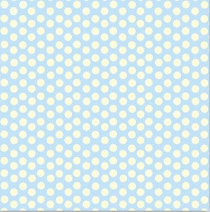 Blue and Ivory Dot Reverse Paper