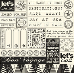 Nautical: Sail Away Sampler on Ivory Paper