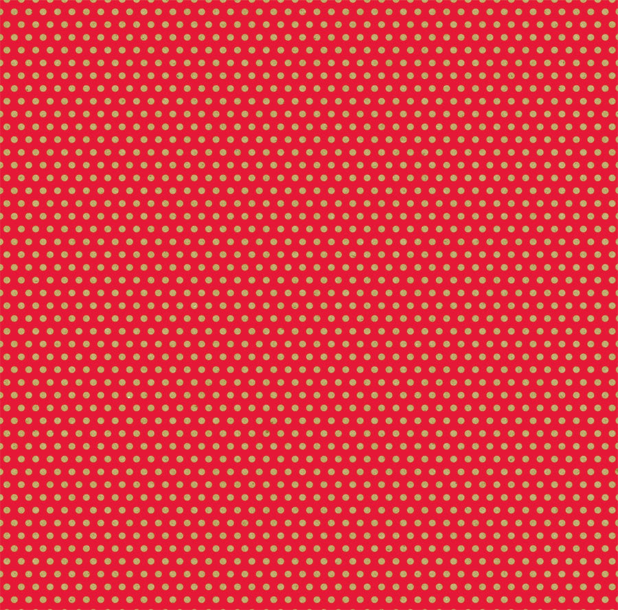 Red and Kraft Mini Dot Rev Paper