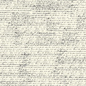Black and Ivory French Script Paper