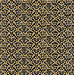 Black and Kraft Damask Paper